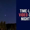 Time-lapse video of the night sky